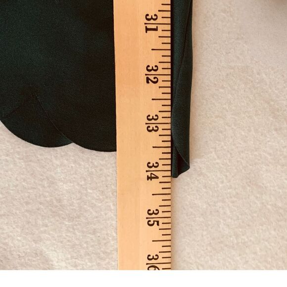 Shein Scallop Hem & Sleeve Dress Women’s Size S Teal Green Short Sleeve Casual S - Picture 11 of 11